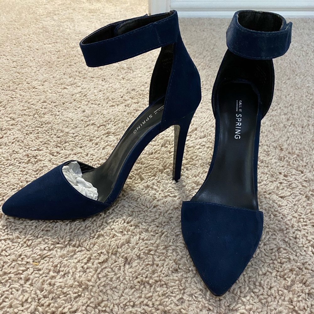 Pointy Toe Heels with ankle strap